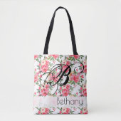 Peony Rose Floral Totbeutel Tasche (Vorderseite)