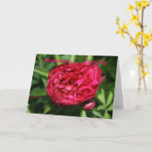 Peony Rose Mothering Sunday Card Karte (Gelbe Blume)
