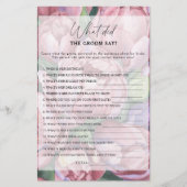 Peony Rose - Was hat der Bräutigam zu Brautspiel g (Vorderseite)