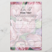 Peony Rose - Wie alt waren sie Brautspiel (Vorderseite)