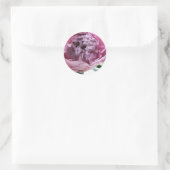 Peony Runder Aufkleber (Tasche)