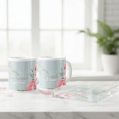 Peony & Sage Floral | Elegant Blush Jumbo Mug Jumbo-Tasse