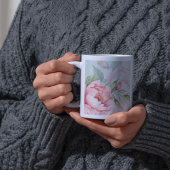 Peony & Sage Floral | Elegant Blush Jumbo Mug Jumbo-Tasse