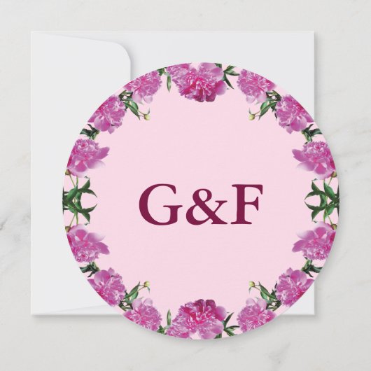 Peony. Save The Date (Rückseite)