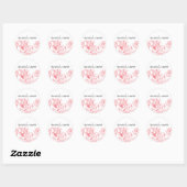 Peony Save the Date Sticker (Blatt)