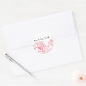Peony Save the Date Sticker (Umschlag)