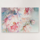 PEONY schönes, herausforderndes Blumenfamilienräts Puzzle (Horizontal)