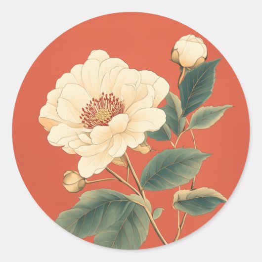 Peony Serenity Sticker (Vorderseite)