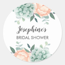 Peony & Succules Wasserfarbenes Brautparty