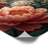 Peony Tiger Blossom Power Poster (Ecke)