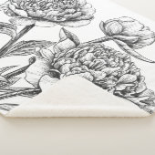 Peony Tinte zeichnend Sherpadecke (3/4)