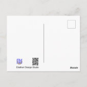 Peony Tulips & Anemones Happy Birthday Postcard Postkarte (Rückseite)