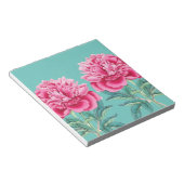 Peony Turquoise Notizblock (angewinkelt)