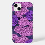 Peony und Hydrangea in Rosa und Violett Case-Mate iPhone Hülle (Rückseite)