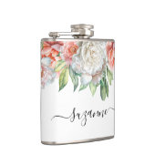 Peony Wedding Bridal Bachelorette Flachmann (Rechts)