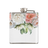 Peony Wedding Bridal Bachelorette Flachmann (Rückseite)