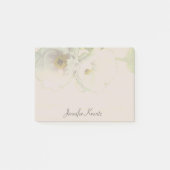 Peony Wedding Mauve Stationery Post-it Klebezettel (Vorderseite)