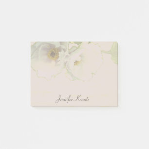 Peony Wedding Mauve Stationery Post-it Klebezettel