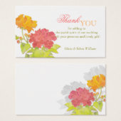 Peony Wedding Vielen Dank für Ihre Unterstützung T (Vorne & Hinten)