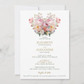 Peony Whisper Wedding Invitation Einladung (Vorderseite)