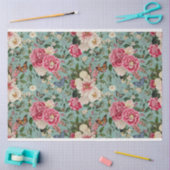 Peonys auf gewebtem aquarelem Hintergrund Seidenpapier (Basteln)