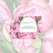 Peonys Blume blühend - Dusche anzeigen Begleitkarte