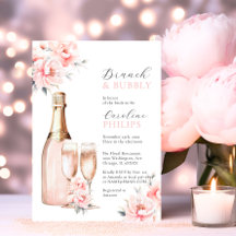 Peonys Blush Pink Brunch & Bubbly BRAUTPARTY