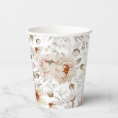 Peonys in Bloom Paper Cups Pappbecher (Rückseite)