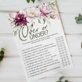 Peonys Pink Floral Game Over Under Flyer