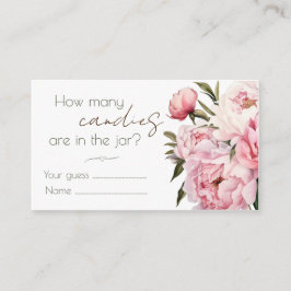 Peonys schätzen, wie viele Bonbons die Karte entha