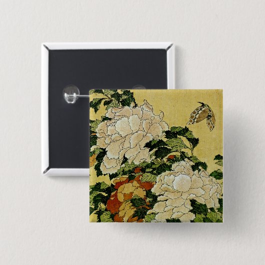 Peonys und Butterfly Button (Vorne & Hinten)