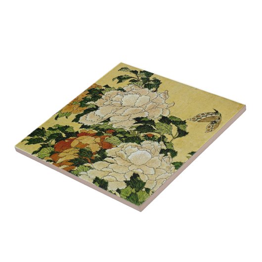 Peonys und Butterfly Fliese (Seite)