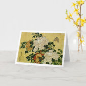 Peonys und Butterfly Karte (Gelbe Blume)