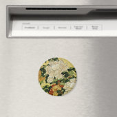 Peonys und Butterfly Magnet (In Situ (Geschirrspüler))