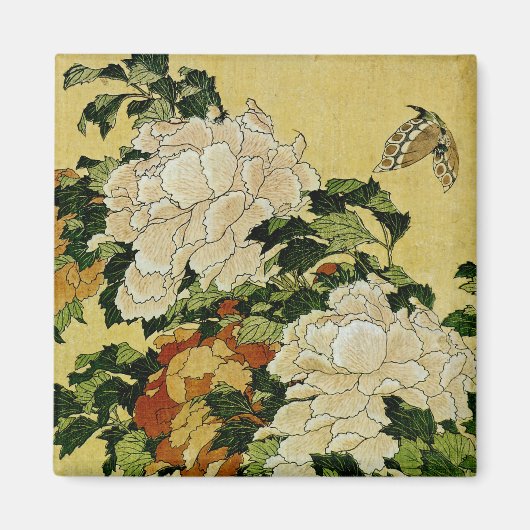 Peonys und Butterfly Magnet (Vorne)