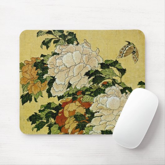 Peonys und Butterfly Mousepad (Mit Mouse)
