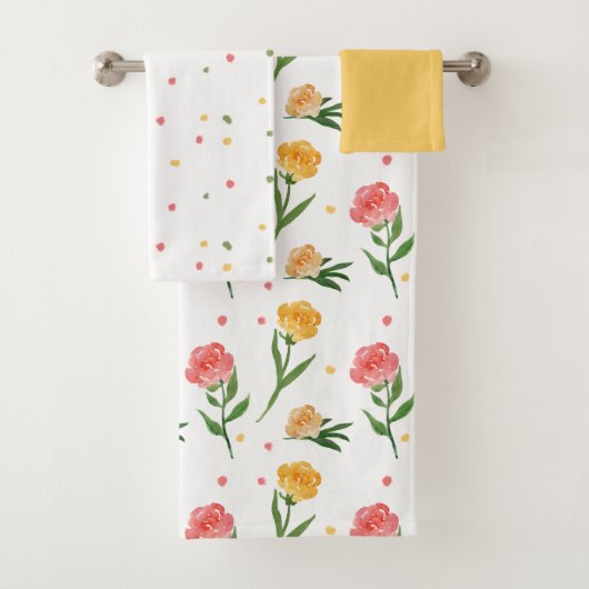Peonys und Dots Badetuch Set (Insitu)