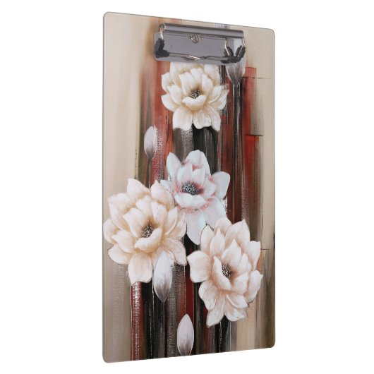 Peonys und Paint-Spritzer Klemmbrett (Rechts)