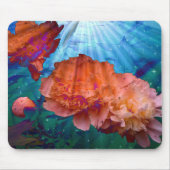 Peonys unter Wasser Mousepad (Vorne)