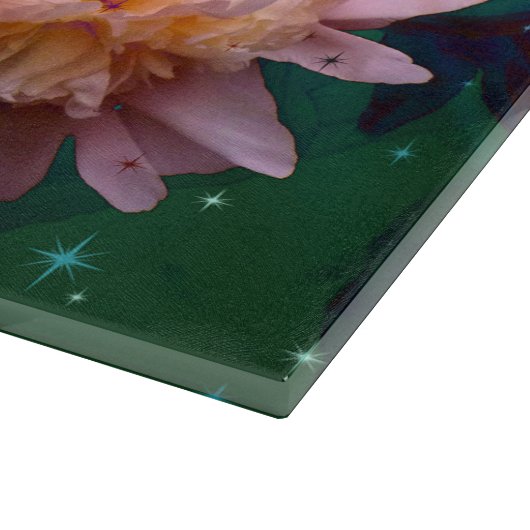 Peonys unter Wasser Schneidebrett (Ecke)