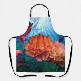 Peonys unter Wasser Schürze