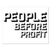 People Before Profit Activism Social Justice Equal Gummistempel (Prägung)
