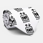 People Elevator Sign Krawatte (Gerollt)