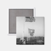 People in Bleachers Magnet (Vorderseite/Rückseite)