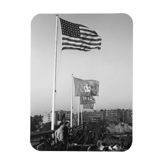 People in Bleachers Magnet (Vertikal)