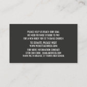 People Logo, Crowdfunder, Crowdfunding Visitenkarte (Rückseite)