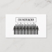People Logo, Crowdfunder, Crowdfunding Visitenkarte (Vorderseite)