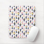 People-Muster für soziale Medien Mousepad (Mit Mouse)