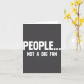 People Not A Big Fan Funny Introvert Karte (Gelbe Blume)