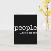 People Not A Big Fan Funny Introvert Sarcasm Mom D Karte (Gelbe Blume)